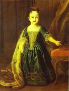Louis Caravaque Portrait of Natalia Romanov oil